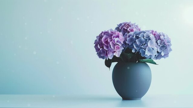 Vibrant Floral Arrangement in a Sleek Vase: A Tabletop's Statement Piece
