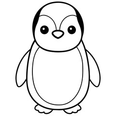 penguin chicks - vector illustration