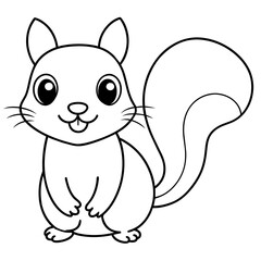squirrel happy baby- vector illustration