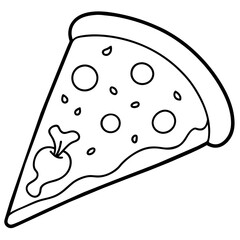 pizza slices - vector illustration
