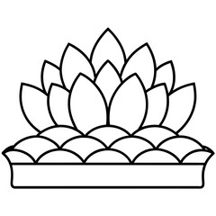waterlily - vector illustration