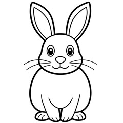 easter rabbit - vector illustration
