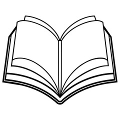 book opened - vector illustration