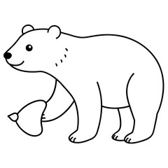 polarbear - vector illustration