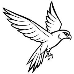 flying eagle - vector illustration