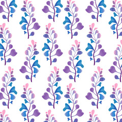 Fototapeta na wymiar A purple plant with pink leaves on a white background. Vector illustration EPS10