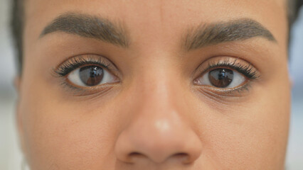 Close up of Female Blinking Eyes