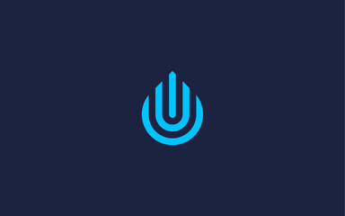 letter u with drops logo icon design vector design template inspiration © Dar Wan 