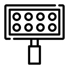 spotlight line icon