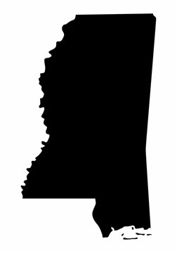 recommend clip art: Mississippi silhouette map