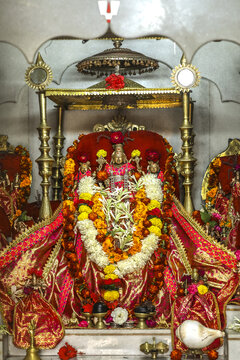 Murthi in a Hindu temple in Babra village, Maharashtra, India