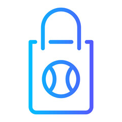 shopping bag gradient icon