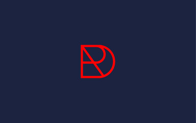 letter dr logo icon design vector design template inspiration - obrazy, fototapety, plakaty