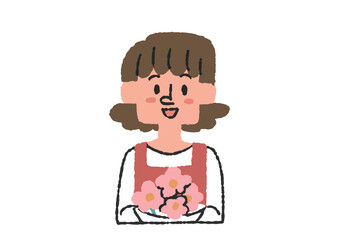 お花屋さんのイラスト