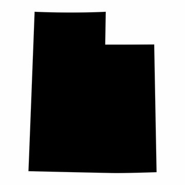 Utah State silhouette map