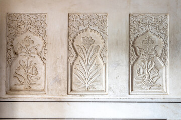Bibi Ka Maqbara in Aurangabad, India. Reliefs