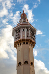 Minaret of the great mosque in Touba, Senegal (known as Lamp Fall)