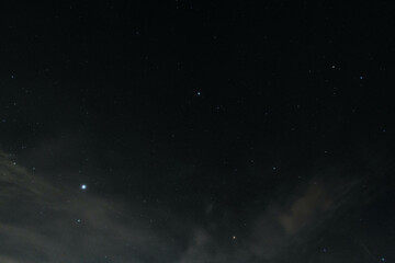 Starry night sky