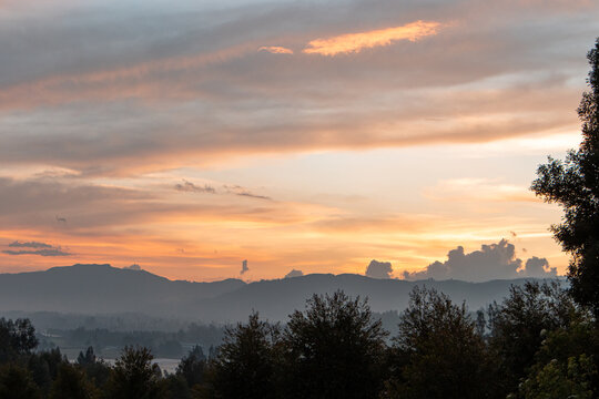 Sunrise in the field 