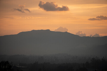 Obraz premium Sunset in the mountains