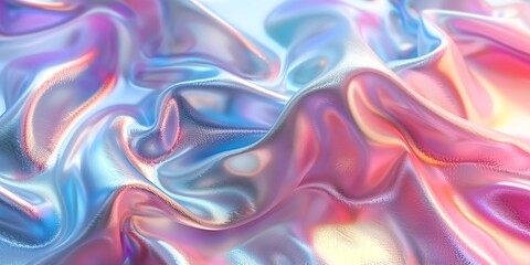 Obraz premium A piece of fabric with a rainbow pattern