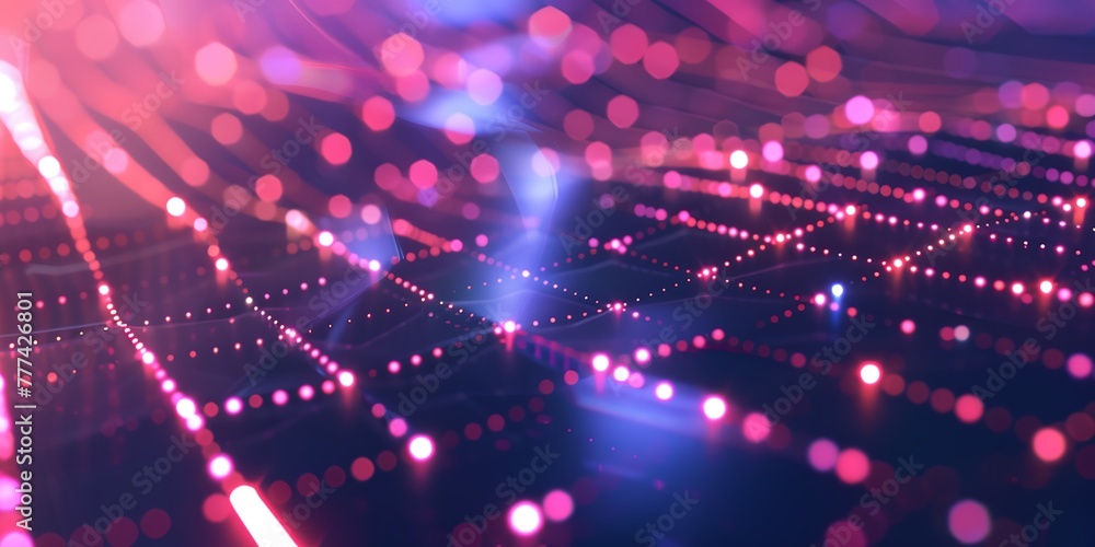 Poster a colorful, abstract background with many small dots