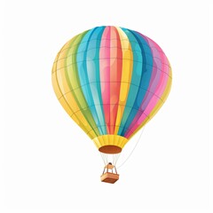 Obraz premium a colorful hot air balloon soaring in the sky representing freedom and exploration