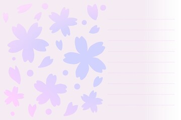 桜のレター素材