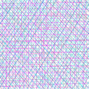 seamless pattern with blue, pink and purple lines