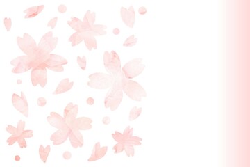 桜のレター素材