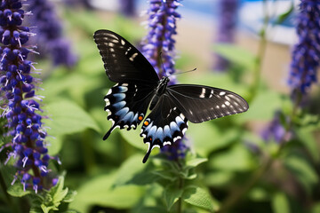 butterfly on flower.