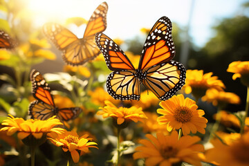 butterfly on flower.