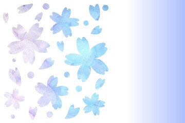 桜のレター素材