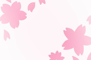 桜のレター素材