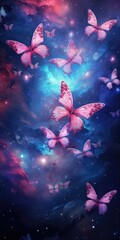 Fototapeta na wymiar Celestial Beauty: Butterfly Nebula Unveiled