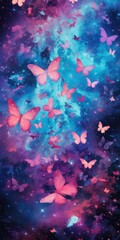 Obraz na płótnie Canvas Witnessing the Majesty of the Celestial Butterfly