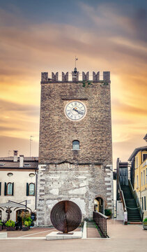 Photograph taken at the Civic Tower of Mestre, the most significant monument of the city, which from the north entrance of the main square clearly marks the urban and historical centre. 