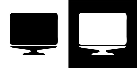 Illustration vector graphics of television icon