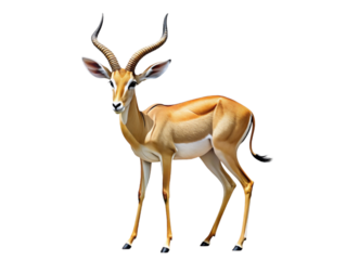 Thomson's gazelle isolated on white background