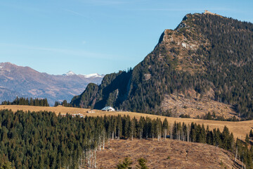 idyllic view of the Trentino mountains at the Vezzena pass