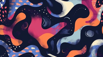 Simple Color Abstract Pattern Design