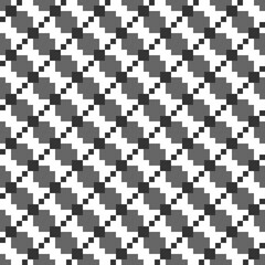 Seamless pattern. Checks, figures ornament. Squares, shapes wallpaper. Ethnic motif. Tiles, forms backdrop. Geometric background. Mosaic illustration. Digital paper, textile print, abstract vector