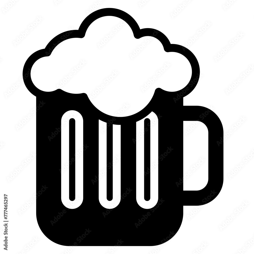 Canvas Prints Beer mug icon, alcohol, beer glass icon, alcohol drink.