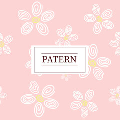 Flowers vector illustration patern
