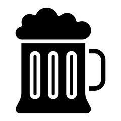 Beer mug icon, alcohol, beer glass icon, alcohol drink.
