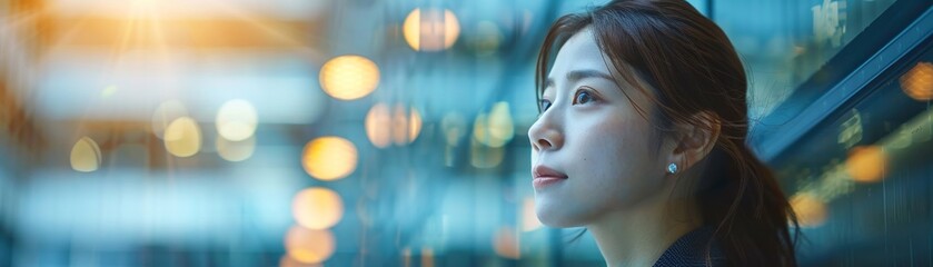 Smiling elderly Japanese woman