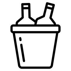 ice in bucket icon