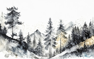 Harmonious Watercolor Scale Pattern