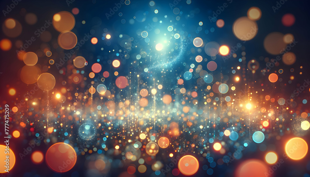 Aufkleber for advertisement and banner as bokeh bliss soft glowing orbs float in a tranquil sea of bokeh perfe