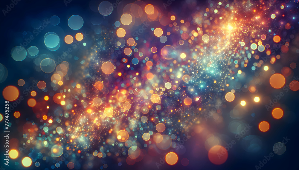 Poster for advertisement and banner as bokeh brilliance a vibrant bokeh effect that brings life to the back